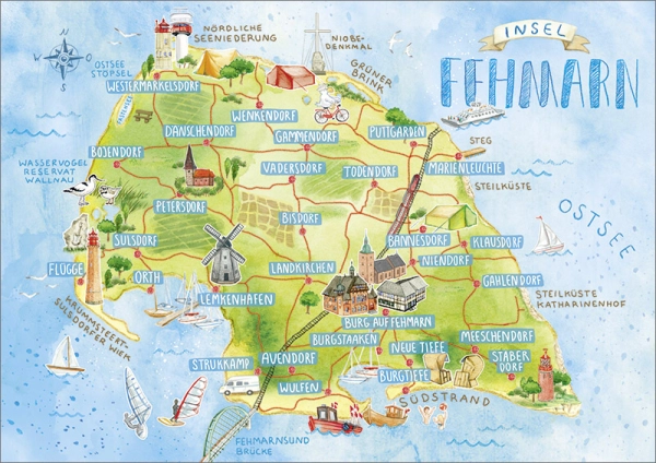 Fehmarn Karte